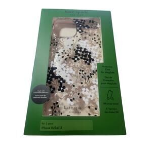 Kate Spade NY Floral Black White Phone Case for IPhone 13/14/15 NWB